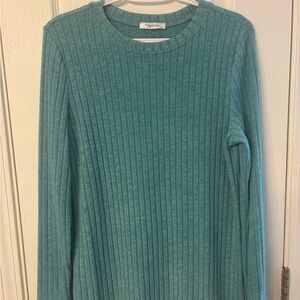 Teal Ribbed Sweater